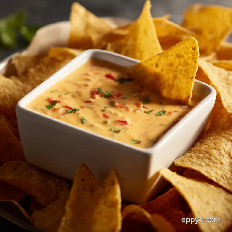 The Ultimate Cheesy Rotel Dip presentation