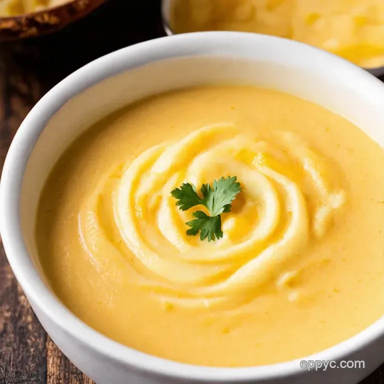 The Ultimate Creamy Potato Cheese Soup presentation