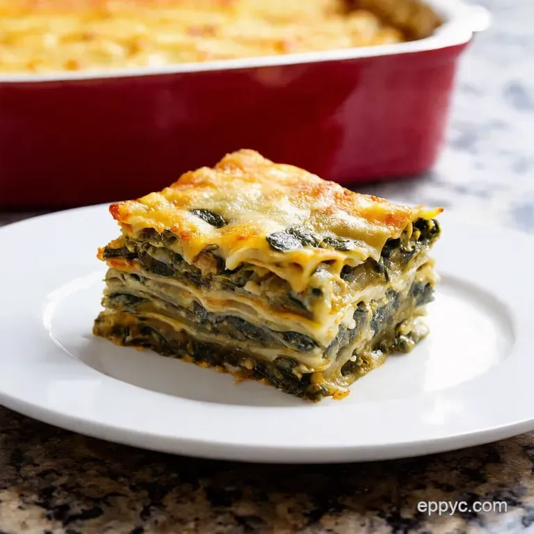 The Ultimate Creamy Spinach Lasagna Noboil presentation