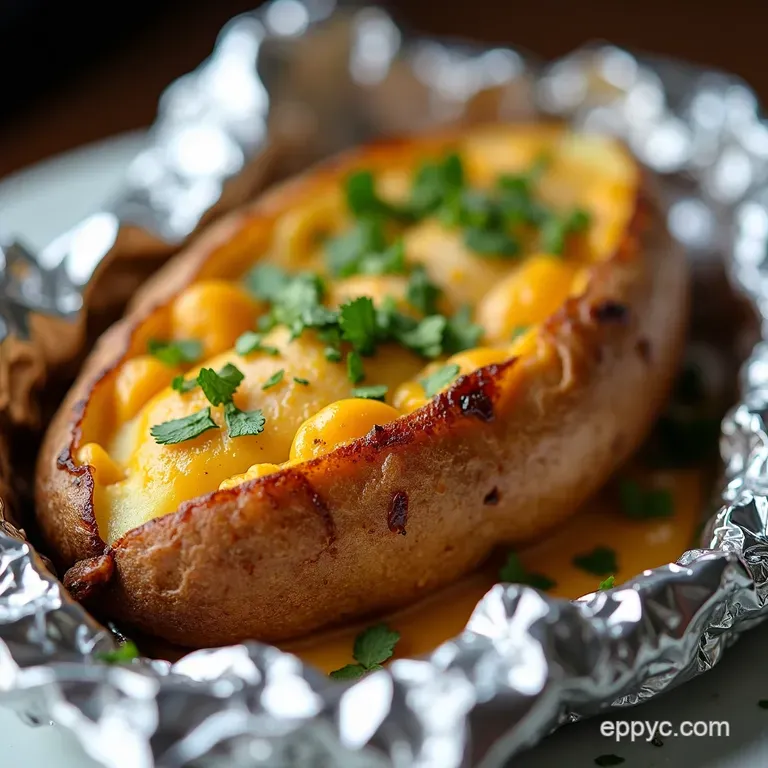 The Ultimate CrispySkinned Baked Potato In Foil