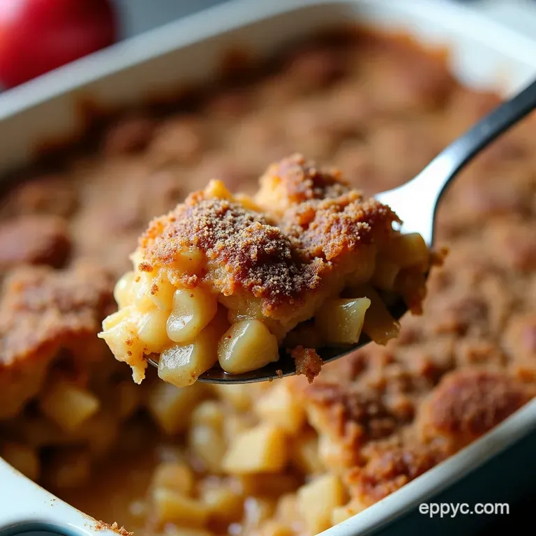 The Ultimate Rustic Apple Cinnamon Brown Betty Comfort in a Casserole Dish
