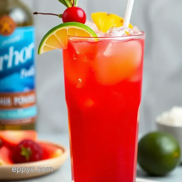 Thug Passion Cocktail presentation