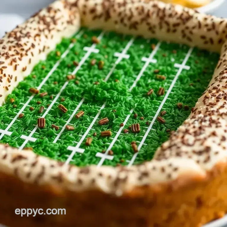 Touchdown Treat: the Ultimate Football Field Cake presentation