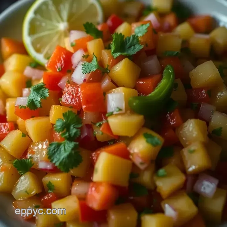 Tropical Pineapple Salsa: A Flavor Explosion in Every Bite! presentation