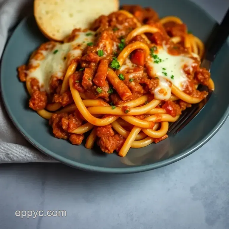Ultimate Baked Meat Ziti: a Comfort Food Classic presentation