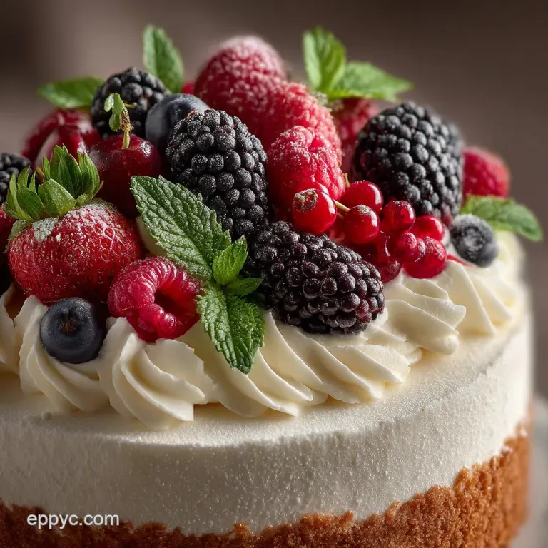 The Ultimate Berry Chantilly Celebration Cake A Symphony of Cream and Summer Fruit presentation