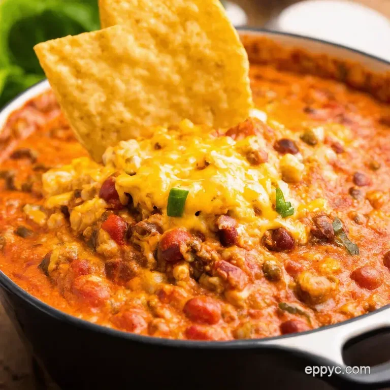 Ultimate Fivecheese Chili Dip Game Day Approved presentation