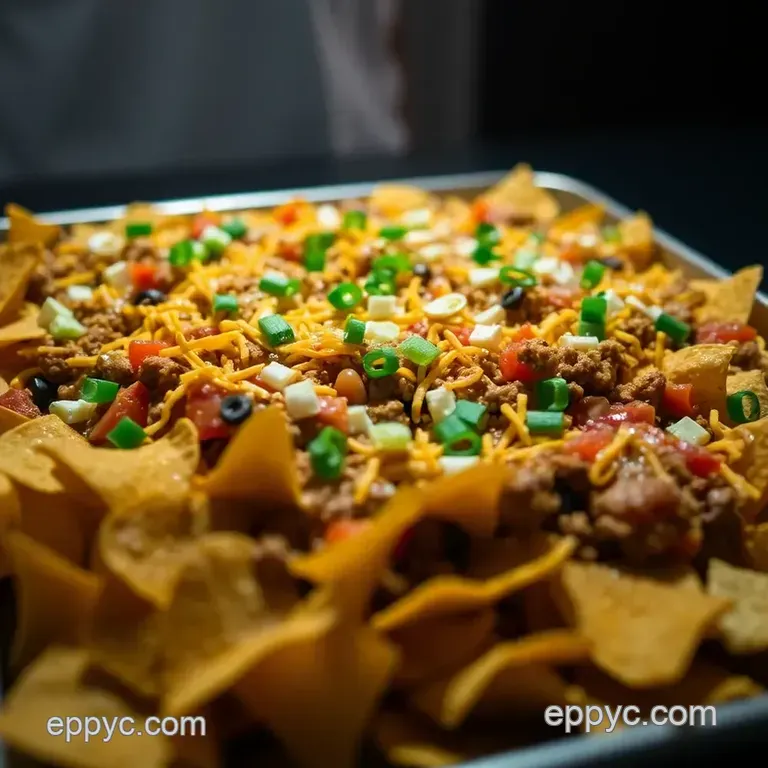 Ultimate Sheet Pan Nachos: a Flavorful Fiesta on a Tray presentation