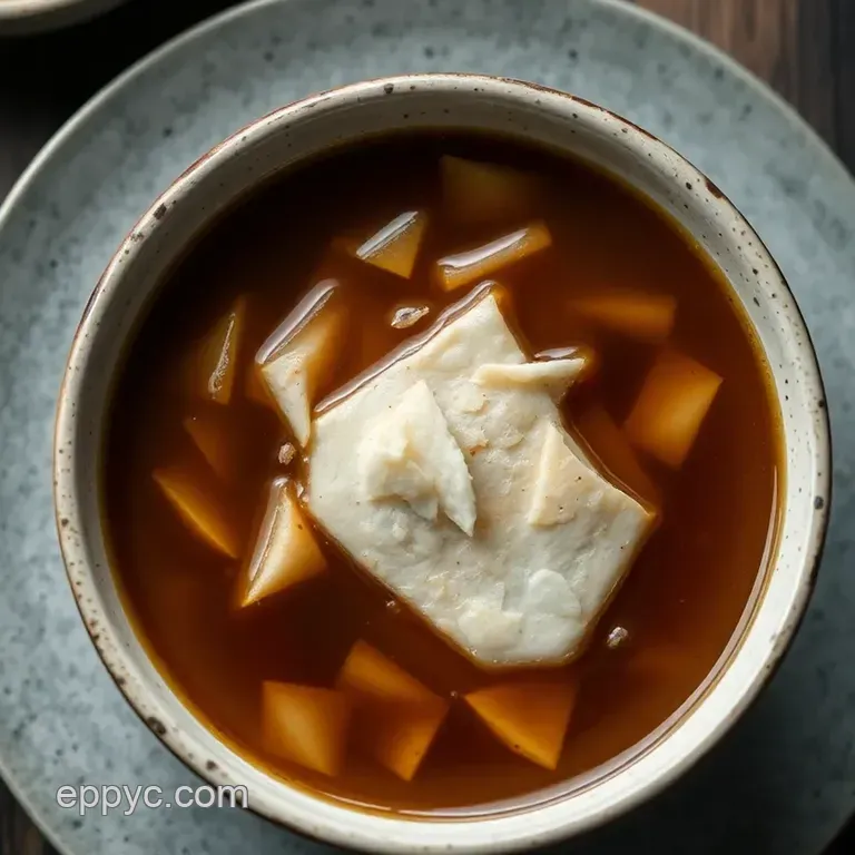 Umami Awaits: Authentic Shirodashi Broth presentation