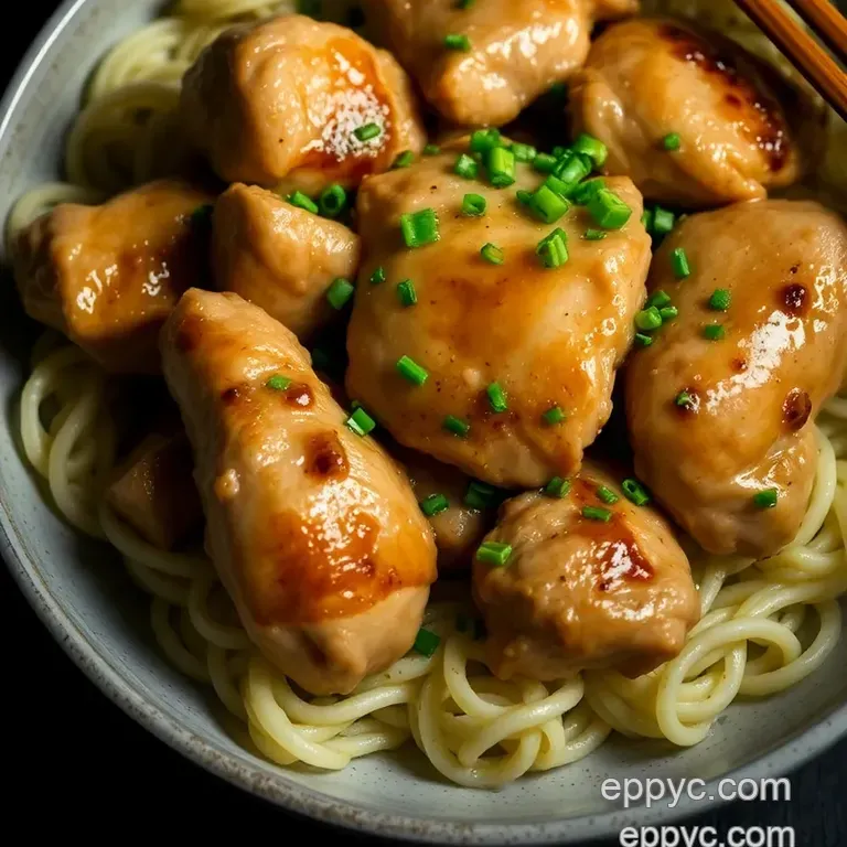Umami Delight: Sake-Free Teriyaki Chicken presentation