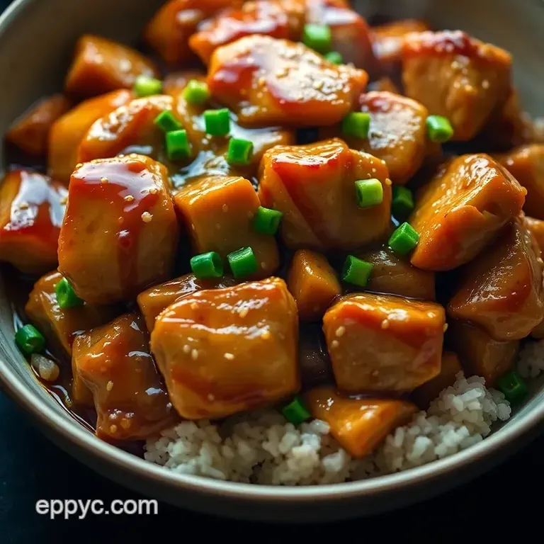 Umami-Infused Teriyaki Chicken presentation