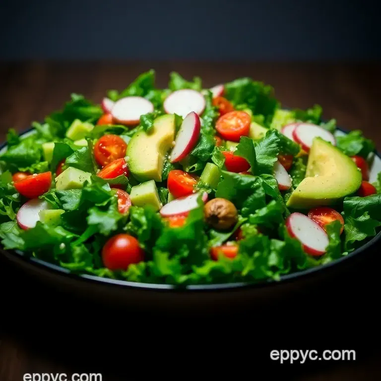 Vibrant Green Goddess Salad: a Fresh Twist on a Classic presentation