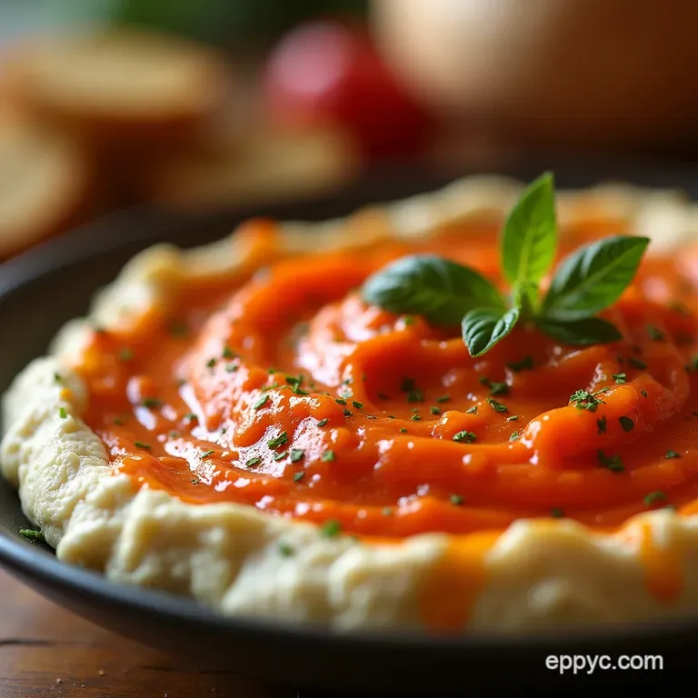 Whipped Feta FireRoasted Red Pepper Dip The 10Minute Marvel presentation