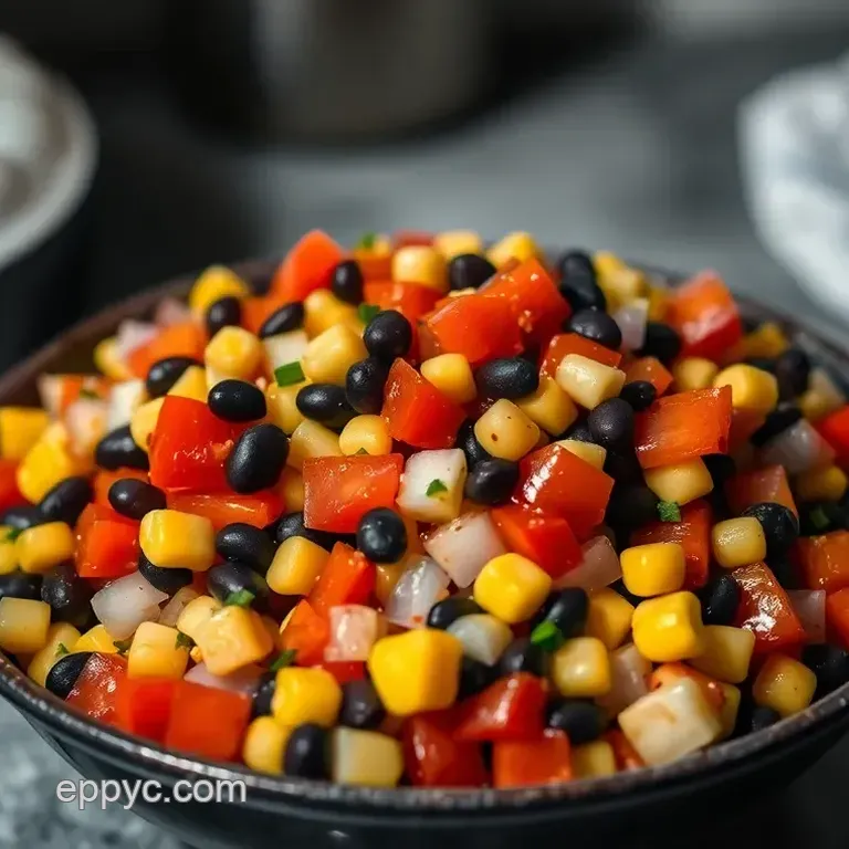 Zesty Black Bean and Corn Salsa