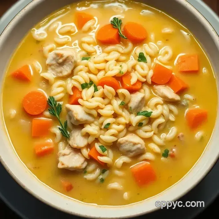 Zesty Chicken Lemon Orzo Soup