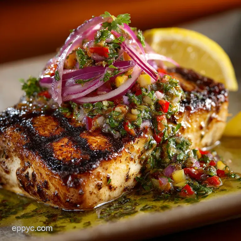 Sunshine Grilled MahiMahi with Zesty LemonHerb Marinade
