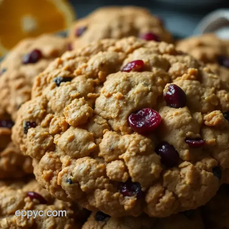 Zingy Cranberry Orange Oatmeal Cookies